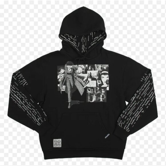 Atsuko Unisex Women's Size XS Cowboy Bebop 90's Anime Black White Hooded Sweater - Picture 1 of 13